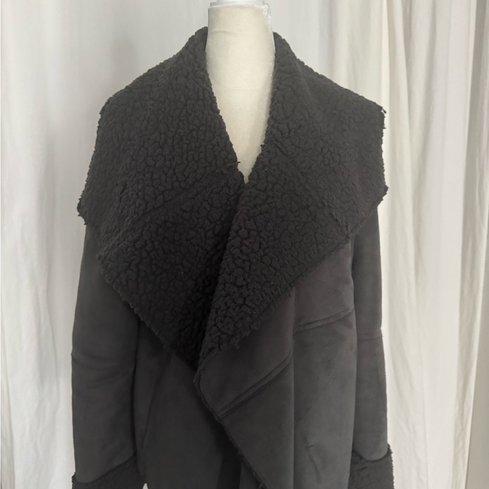 Tahari Gray Teddy Jacket